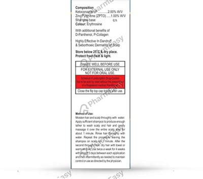 K Zpto Shampoo 75ml: Uses, Side Effects, Price & Dosage | PharmEasy