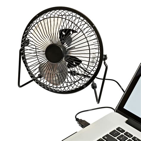 Small USB Desk Fan, Black