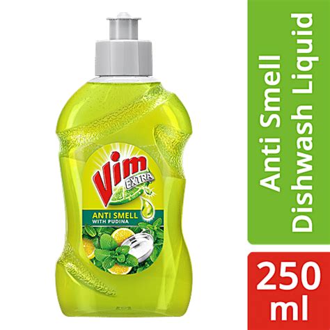 Buy Vim Extra Anti Smell Dishwash Liquid - With Pudina Online at Best ...