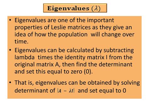 Importance of Leslie Matrix and age distribution towards population projection | PPTX