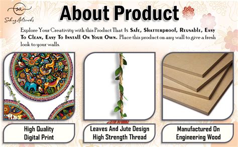 Sehaz Artworks Wall Decor Items for Bedroom | Home Decoration Items for ...