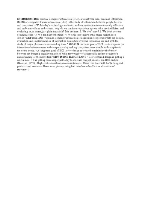 Introduction Human computer interface - INTRODUCTION Human–computer ...