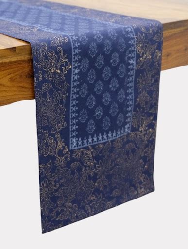 Shop Design Gaatha Home and Living Golden Cotton Canvas Table Runner ...