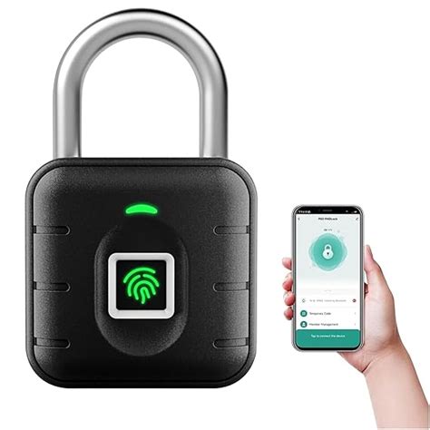 LAVNA Smart Biometric Padlock with 2-Way Access: Fingerprint, Mobile ...