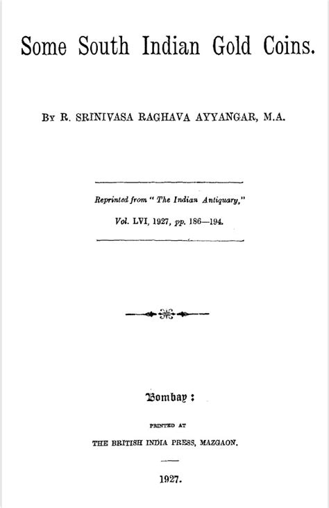 South Indian inscriptions - நூல்