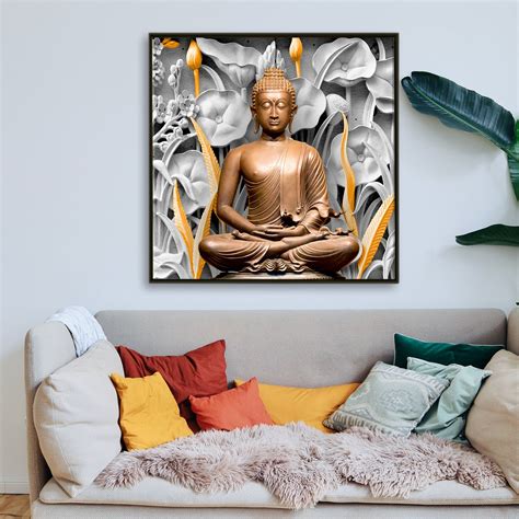 Harmony and Balance: Buddha Vastu Wall Art for Living Room Decor ...