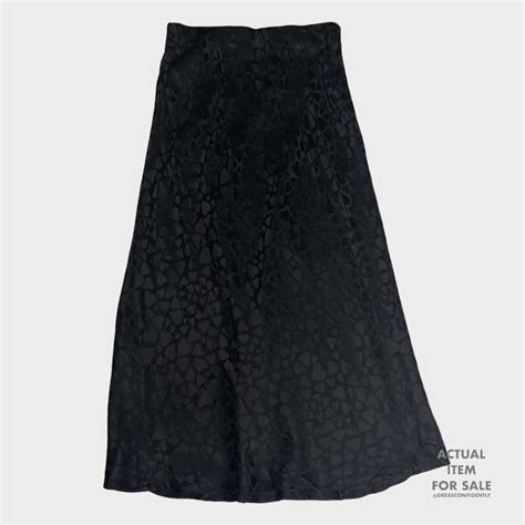 RÉALISATION Naomi Heart Print Silk Slip Skirt -... - Depop