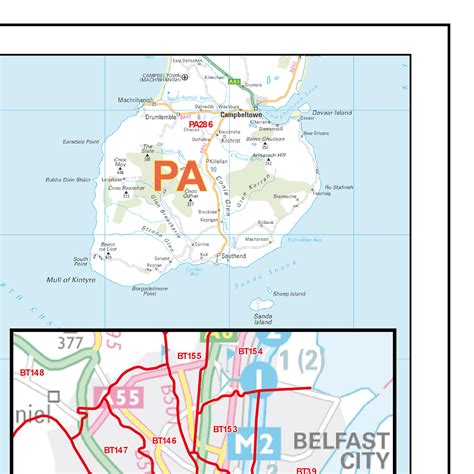 Image result for Northern Ireland Postcode Map