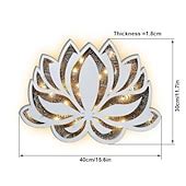 Lotus Flower Light Mandala Night Light Indoor LED Warm White Laser ...