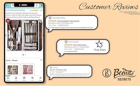 Beauté Secrets Essentials 18 Pieces Manicure Kit, Pedicure Tools for ...