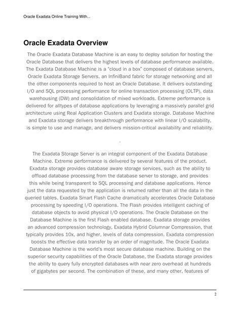Image result for Oracle Exadata Training
