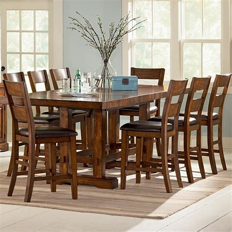 Vendor 3985 Zappa 9 Piece Counter Height Table & Chair Set | Becker ...