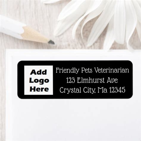 Personalized Business Logo Return Mailing Label | Zazzle