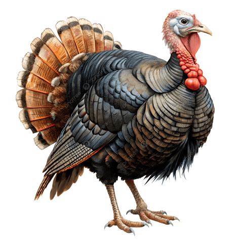 Realistic Turkey Clipart Illustration Thanksgiving Farm Animals Bird ...