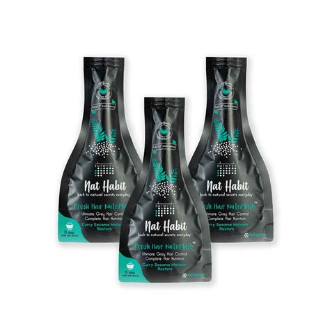 Buy Nat Habit Curry Sesame Melanin Restore Fresh Hair NutriMask, Pack ...