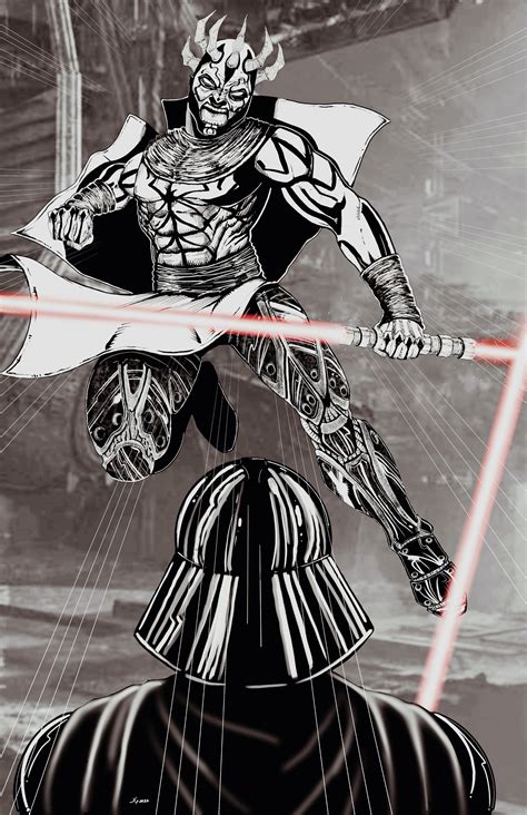 ArtStation - Darth Vader vs Darth Maul