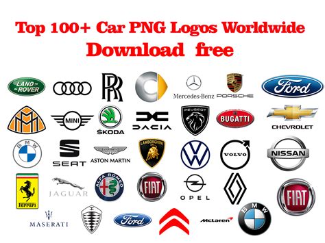 Top 100+ Car PNG Logos Worldwide | Car Brands Logo PNG Transparent Images