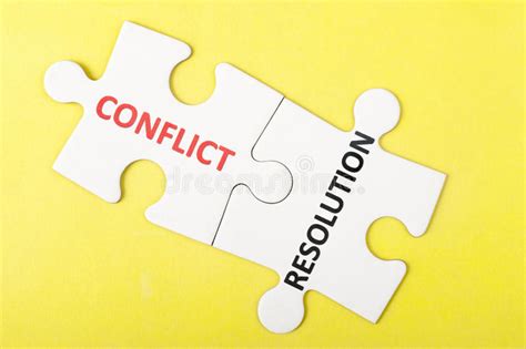Conflict And Resolution Words Stock Image - Image of resolve, challenge ...