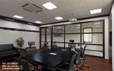 杭州厂家办公室装修设计效果图_岚禾办公室设计