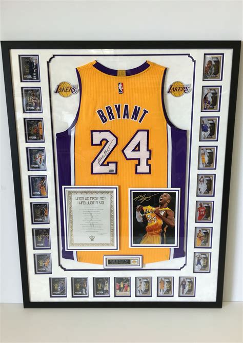 KOBE ! | Framed jersey, Sport bar design, Sports memorabilia display