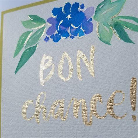 She's Crafty: Bon chance!