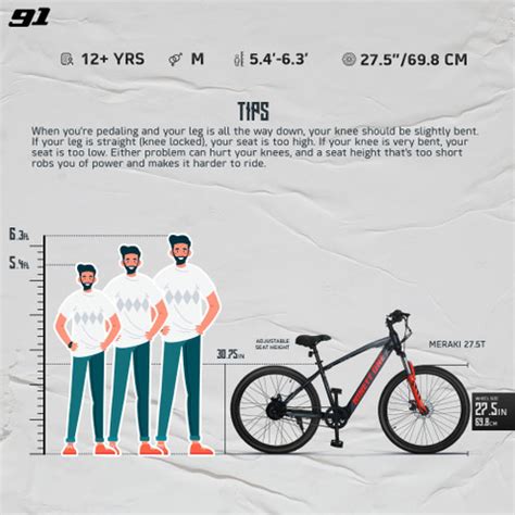 Ninety one Meraki 27.5 inches Single Speed Lithium-ion (Li-ion ...