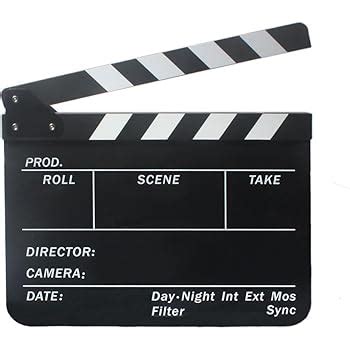 Buy E-Image Professional White Big Clapper Board with White and Black ...
