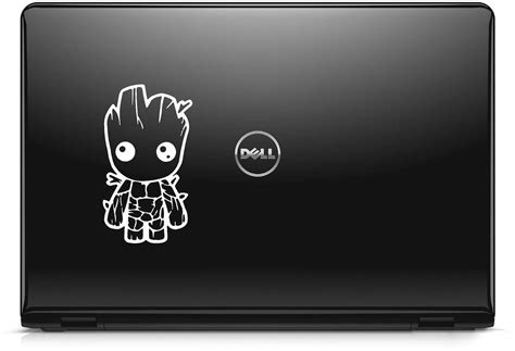 ISEE 360® Cartoon Logo Laptop Sticker Vinyl Decals and Stickers White L ...