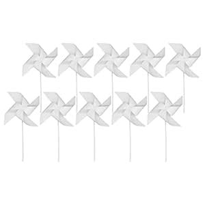 POPETPOP 24pcs DIY Drawing Paper Pinwheels Graffiti Windmill Blank ...