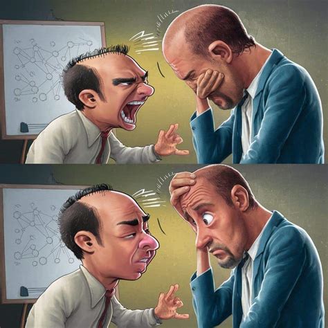 Realistic Two-Scene Men Cartoon | Freelancer