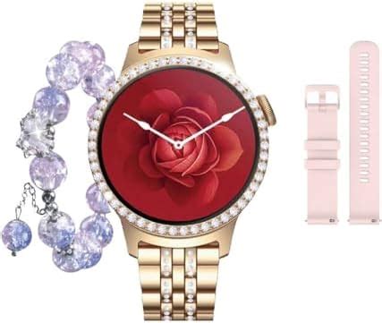 Telzeal LOLA-5 Smart Watch for Women (Answer/Make Call), 38mm Always-on ...