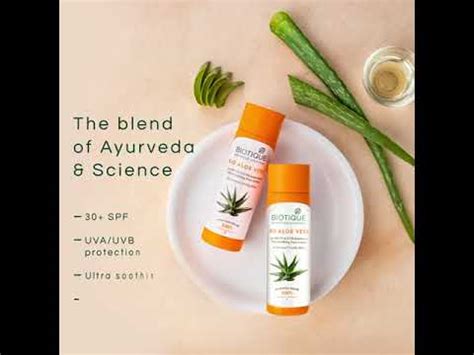 BIOTIQUE Sunscreen - SPF 30 PA++ Aloe Vera UVA Sunscreen Ultra Soothing ...