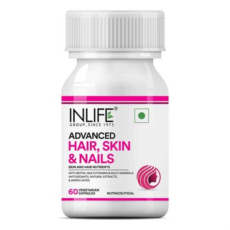 Buy INLIFE BIOTIN ADVANCED HAIR SKIN & NAILS SUPPLEMENT -MULTIVITAMIN ...