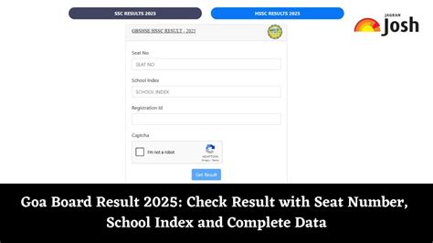 Goa Board Result 2025 Link Active: Check Result with Seat Number ...