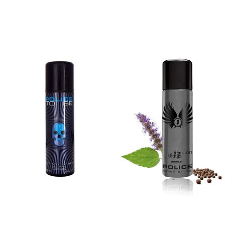POLICE To Be Deodorant Spray - For Men (200 ml) & POLICE Titanium Pour ...