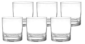 Famacart Plain Whisky Glass Set, 300ml, Set of 6, Transparent : Amazon ...