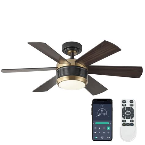 Buy SHOWDI 42 Inch Ceiling Fan with Lights and Remote, 6 Blade App ...