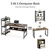 Tribesigns Computer Desk with 4-Tier Storage Shelves, 60 inch Modern ...