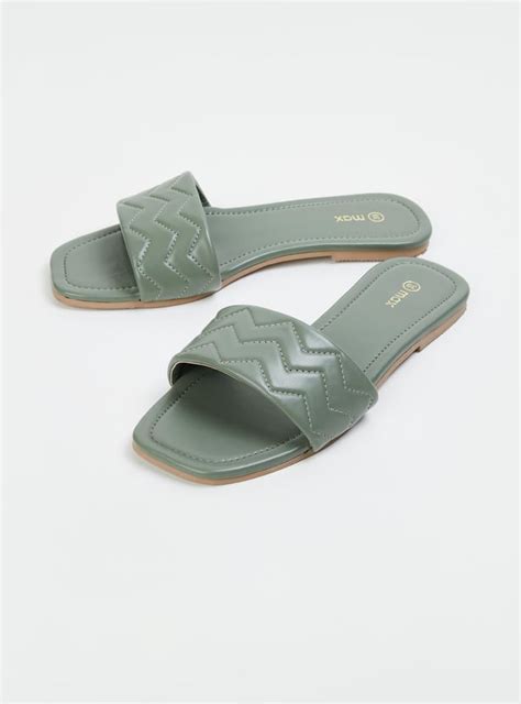 Buy Women Chevron Square Toe Flat Sandals Online at just Rs. 799.0 ...