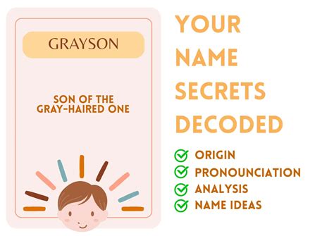 Grayson - Boy Name Meaning and Pronunciation