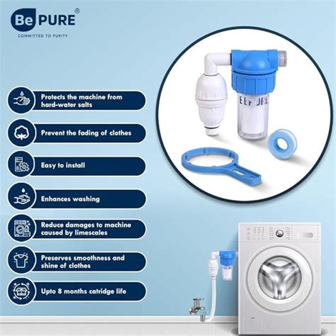 Bepure Washing Machine Filter with 3 Stages | Ideal for Hard water ...