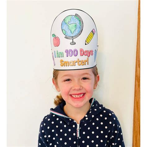 Free Printable 100 Days of School Crown for Kids - Simply Full of Delight