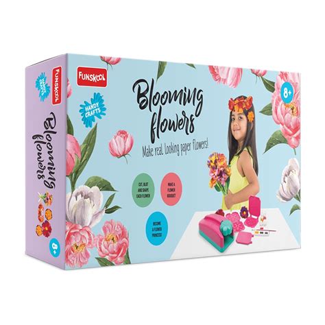 Buy Funskool Handycrafts Blooming Flowers, Paper Flower Making kit ...