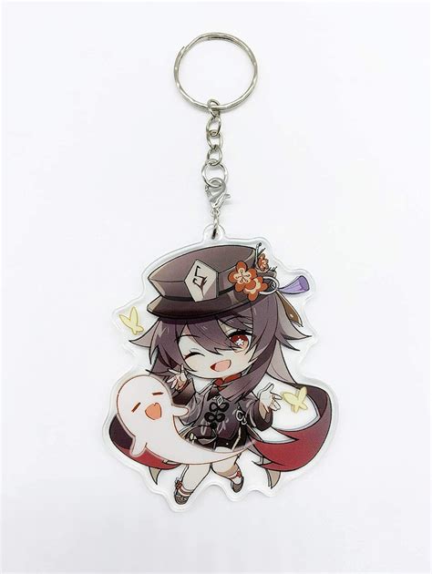 Buy YJacuing Genshin Impact Cute Acrylic Keychain Figure Online at ...