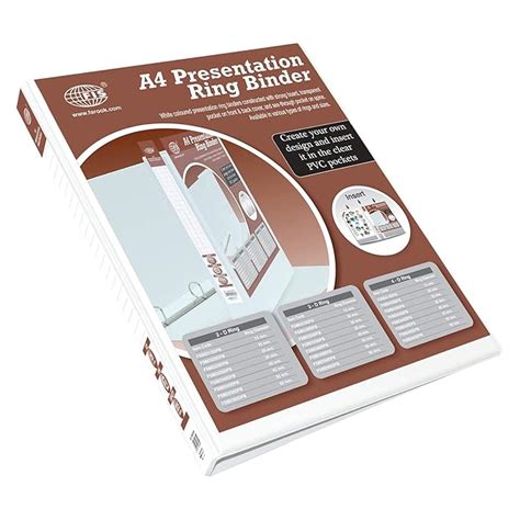 FIS Presentation Binder 3D Ring, A4 Size, 25mm Ring Size, 1.50 Inch ...