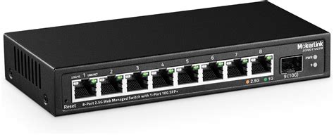 MokerLink 8 port 2.5 gigabit managed switch with 10G India | Ubuy