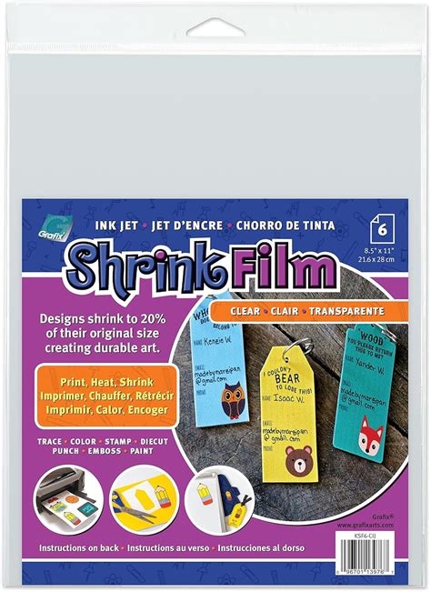 Buy Grafix KSF6-CIJ Printable Shrink Film, 6 Count Online at Lowest ...