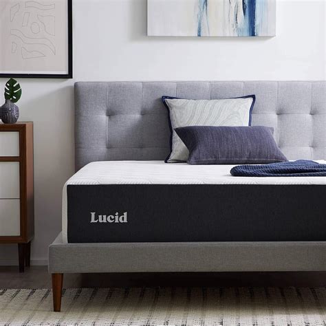 Amazon.com: Lucid 14 Inch Memory Foam Mattress - Medium Firm Feel - Infused with Refreshing ...