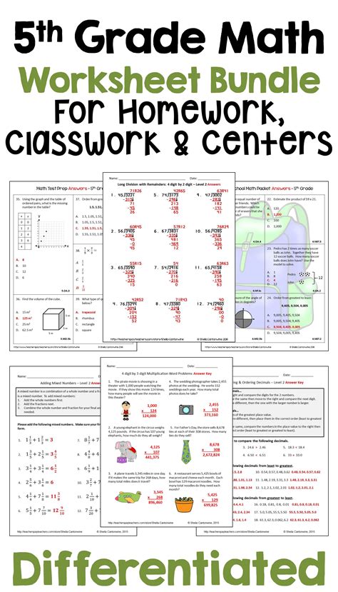 Image result for 5th Grade Math Workbook Pages