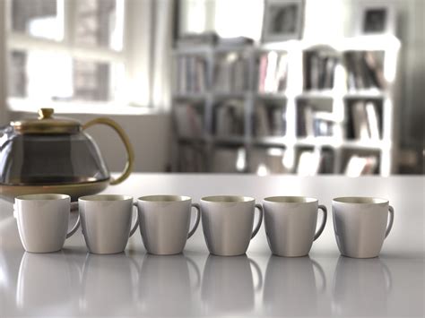 Unbreakable Tea Cups Set of 6 - White Tea Cups – StallionBarware